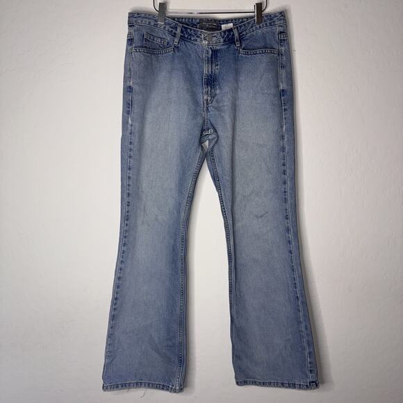 Levis SilverTab Jeans Womens 13M Blue Flare Bootcut Y2K Baggy Denim Vintage - Picture 1 of 11